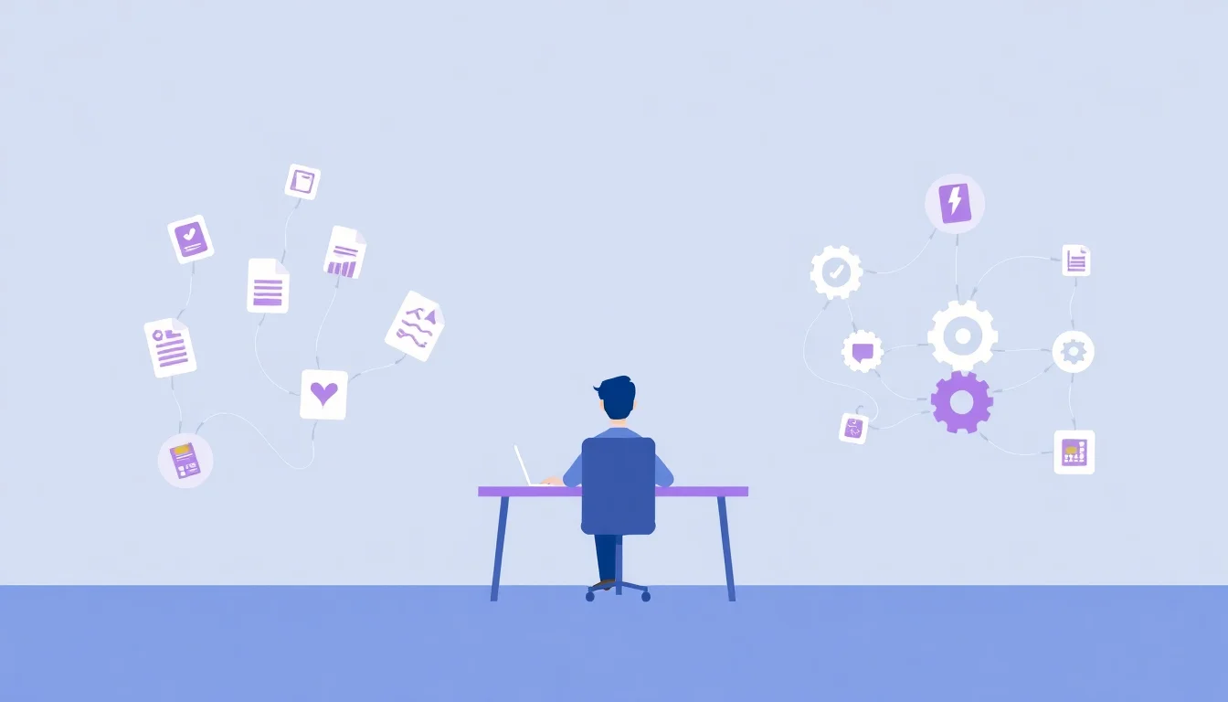 Small business owner connecting apps and automating workflows without manual intervention
