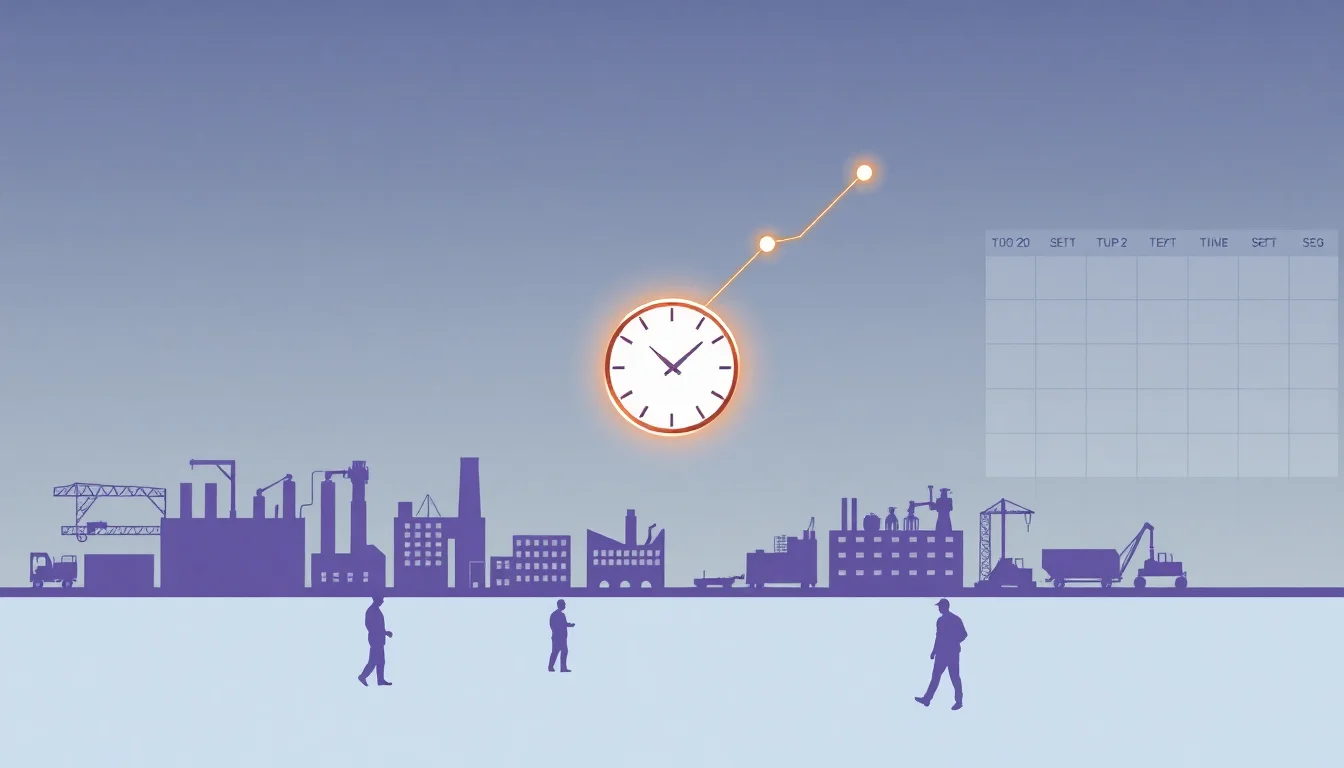 A predictive analytics dashboard helping manufacturers forecast overtime on the production floor