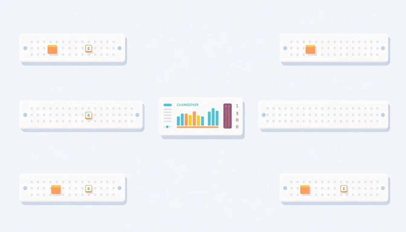 Multiple manufacturing lines undergoing simultaneous bulk product changeover management across a facility