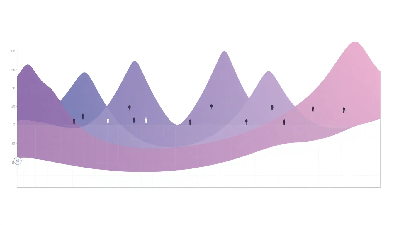 A data chart showing temp labor turnover spikes during peak season cycles.