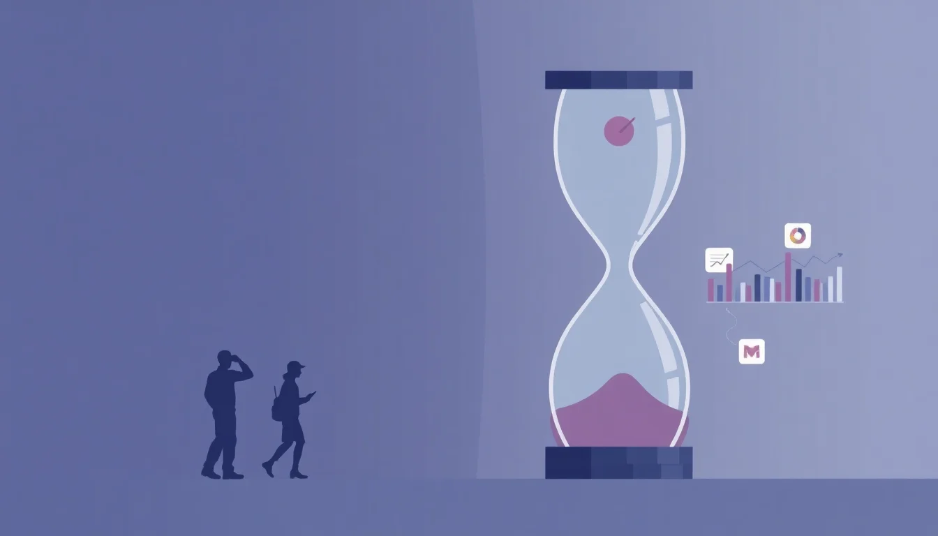 A broken connection between workforce activity and data insights representing delayed workforce data visibility cost