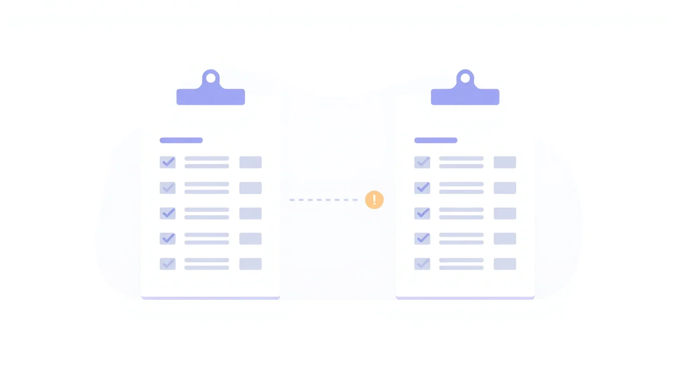 Two mismatched invoices side by side highlighting a staffing agency billing discrepancy