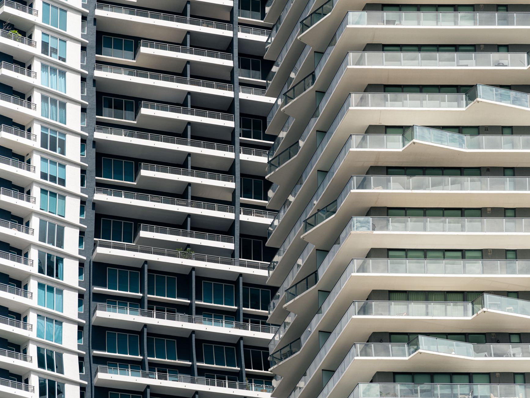 Modern Manhattan luxury condominium with city skyline views and contemporary architecture