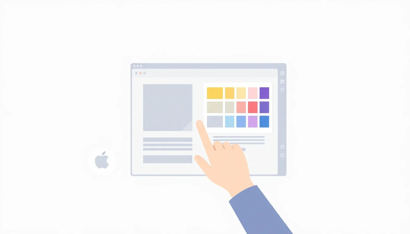 Designer customizing a Canva template by adjusting colors, fonts, and layout elements.