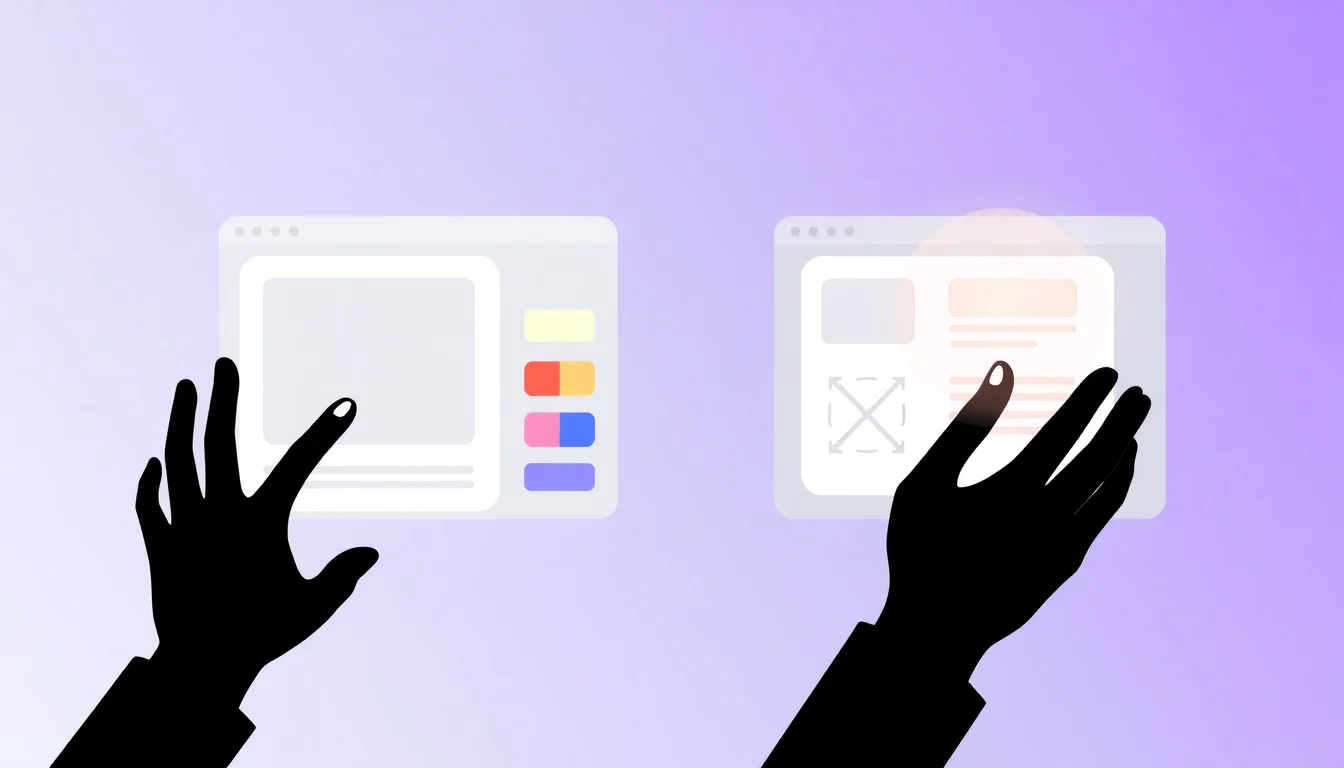 Two design tool interfaces compared side by side, representing Canva versus Adobe Express for non-designers.