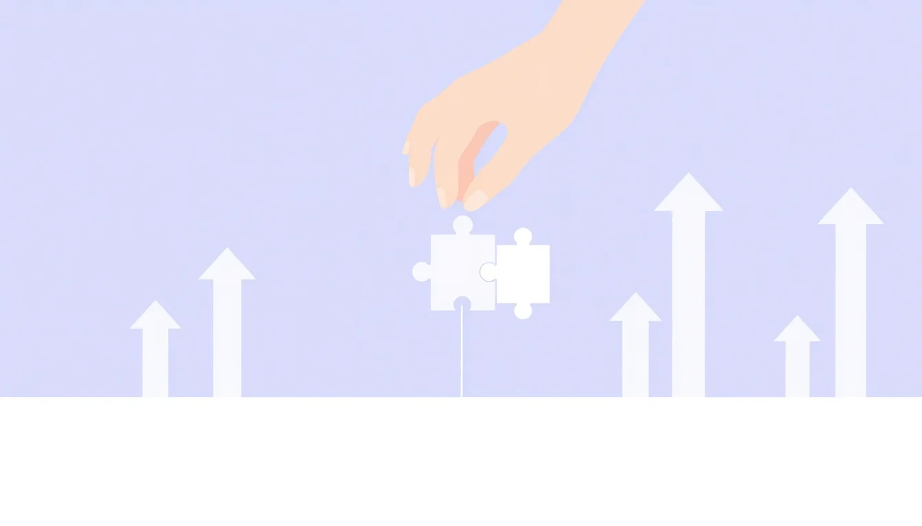 Hand assembling puzzle pieces representing how agencies can scale GEO services without expanding teams.