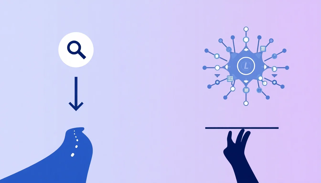Two diverging paths representing GEO and SEO optimization strategies for AI engines.