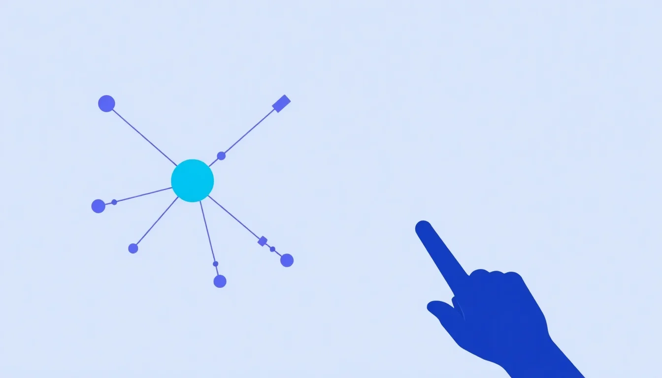 Network diagram showing how Perplexity AI selects and evaluates content sources through algorithmic pathways.