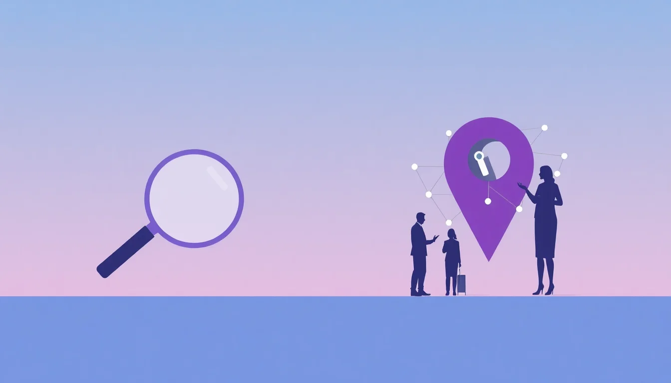 Split comparison of traditional search and geo-location targeting for B2B discovery