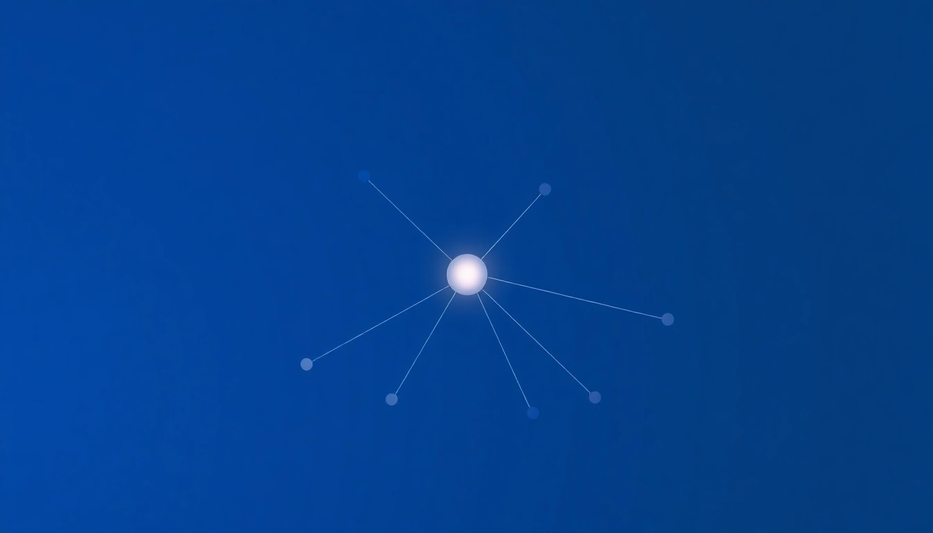Connected nodes and pathways illustrating how AI engines trace and cite information sources.