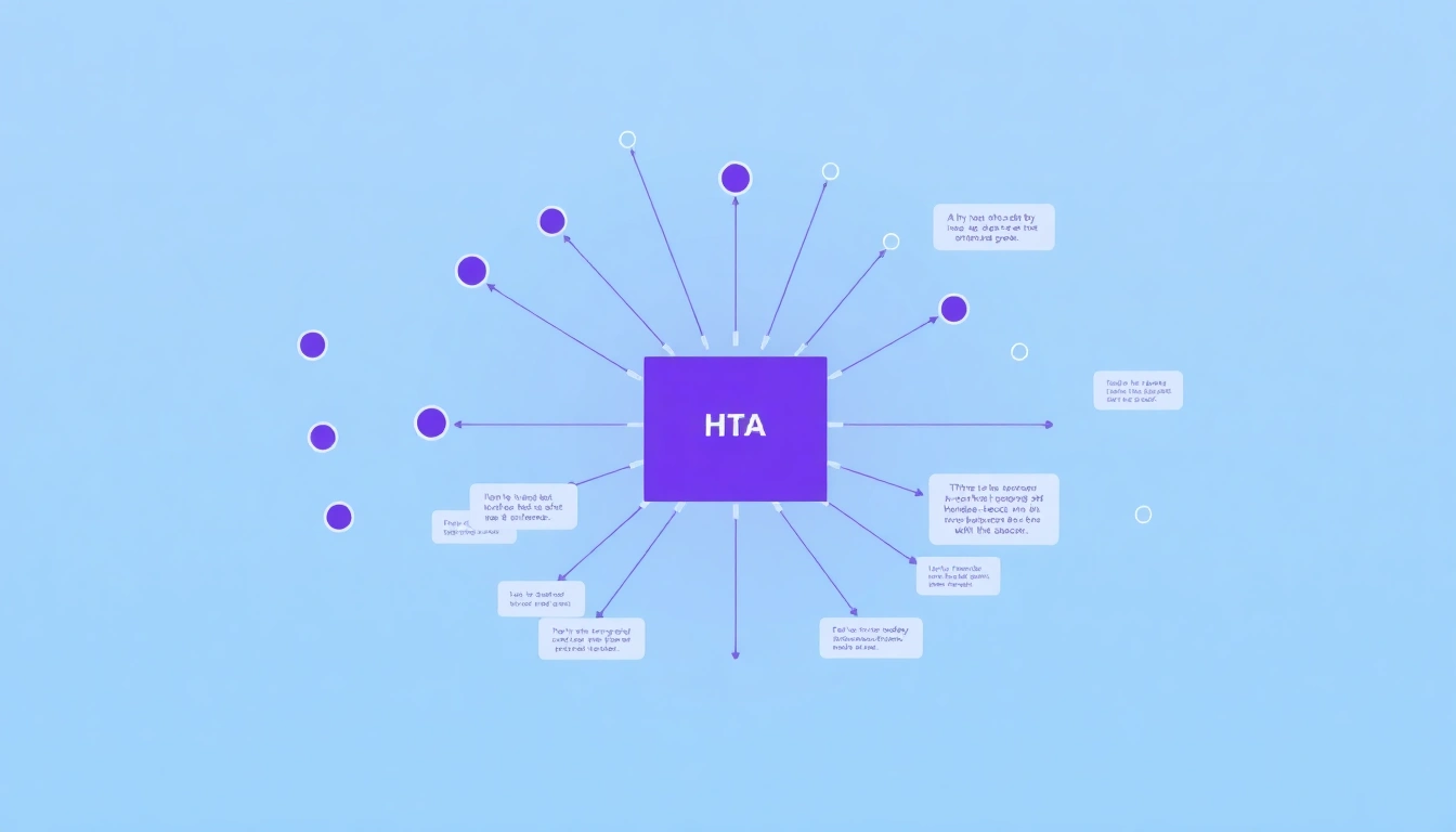 Interconnected data nodes flowing toward a central hub representing semantic density and AI understanding.
